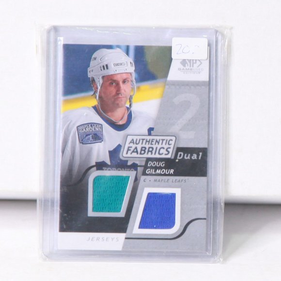 Doug Gilmour SP Event-Used Authentic Fabrics Hockey Card #AF-DB 2008/09 - Picture 1 of 2